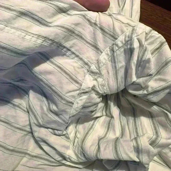 Perry Ellis Men’s 2XL Striped Button Down Long Sleeve Shirt - Picture 4 of 6